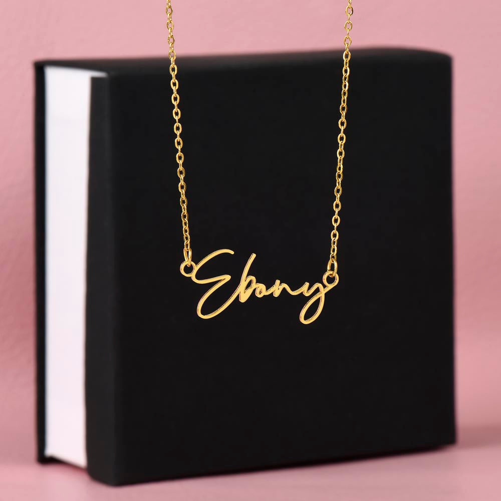 Personalized Signature Style Name Necklace