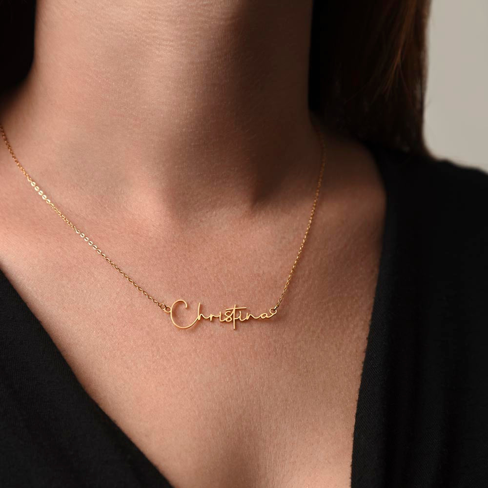 Personalized Signature Style Name Necklace